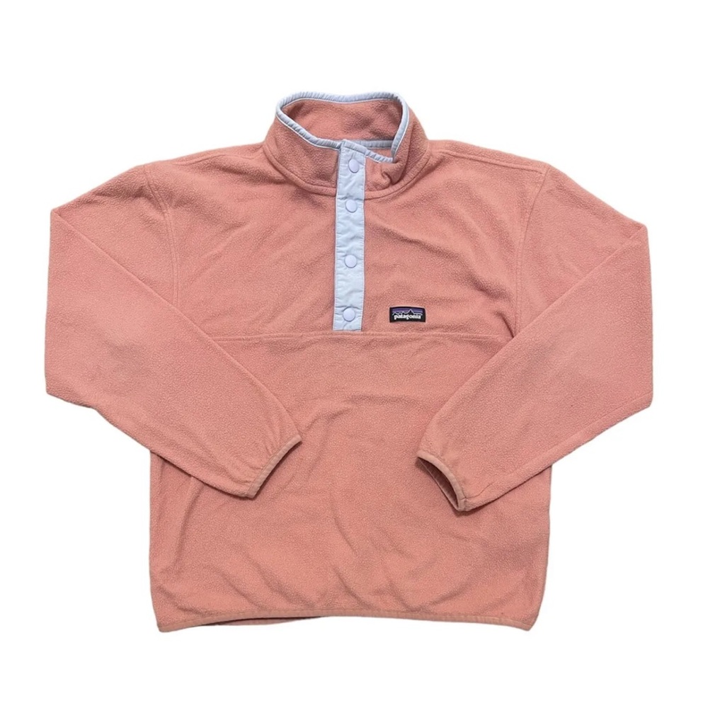 PATAGONIA GIRL’S MICRO D SNAP-T PULLOVER FLEECE SWEATER LARGE (12) STYLE 65375
